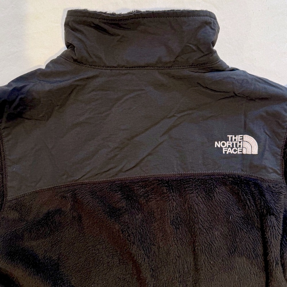 The North Face Retro Denali Jacket Girls Large 14 16 High Pile Fleece Black Fall - Picture 8 of 8